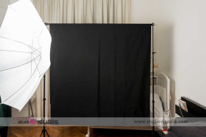 Mini-set fotografico con fondale per foto con i genitori