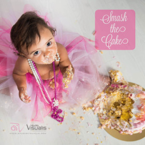 Cartolina "Smash the Cake" - fronte