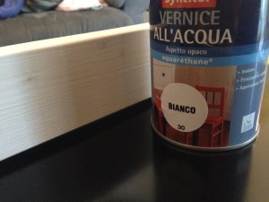 vernice all'acqua per legno